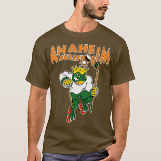 Retro Defunktionale Anaheim Bullfrogs Roller Hocke T-Shirt