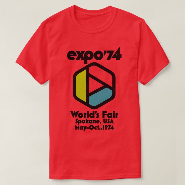 Retro Defunktiont Expo 74 World Fair Spokane Washi T-Shirt (Design vorne)