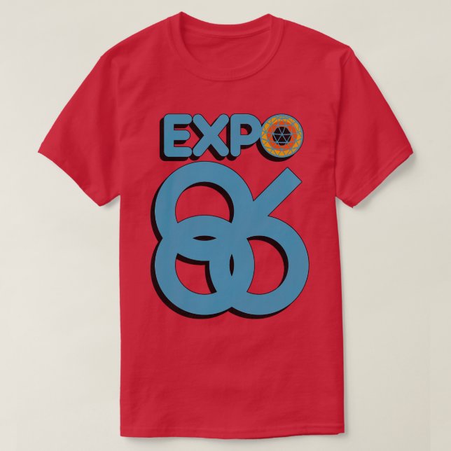 Retro Defunktiont Expo 86 World Fair Vancouver Kan T-Shirt (Design vorne)