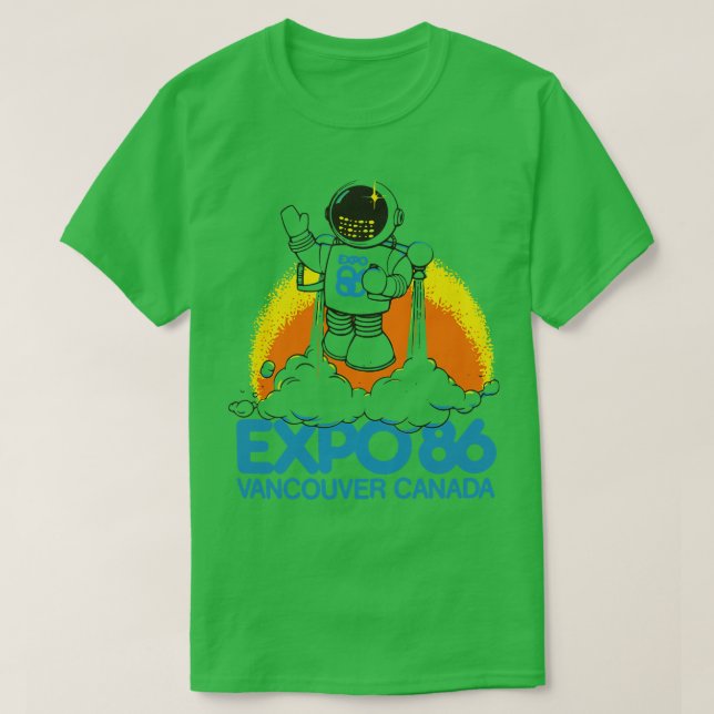 Retro Defunktiont Expo 86 World Fair Vancouver Kan T-Shirt (Design vorne)