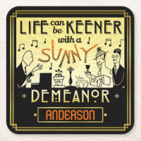 Retro Deko-sonniger Verhalten-individueller Name