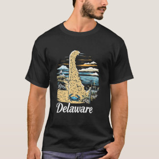 Retro Delaware Heimatstaat DE Natur Sonnenuntergan T-Shirt