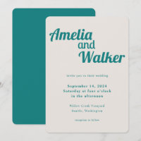 Retro Delight Aquamarin Cream Wedding