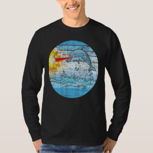 Retro Delphin Marine Biologe Sea Animal Zookee T-Shirt