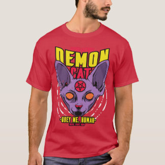 Retro Demon Sphynx Cat T-Shirt