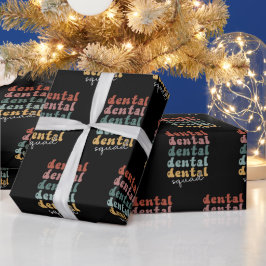 Retro Dental Squad | Dental Team | Zahnärzte Geschenkpapier