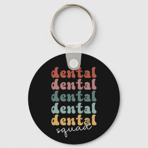 Retro Dental Squad Dental Team Zahnärzte Schlüsselanhänger
