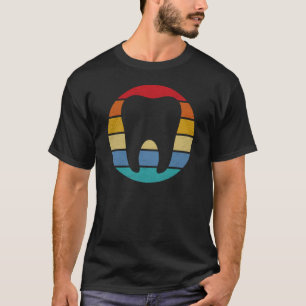 Retro Dentist Hygienist Geschenke Zahnfaulenzer T-Shirt