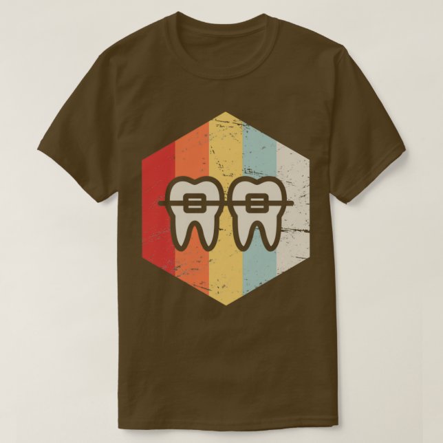 Retro Dentist Orthodontist Grafik T-Shirt (Design vorne)