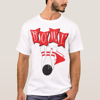 Retro der Bowlings-Shirt der Männer T-Shirt