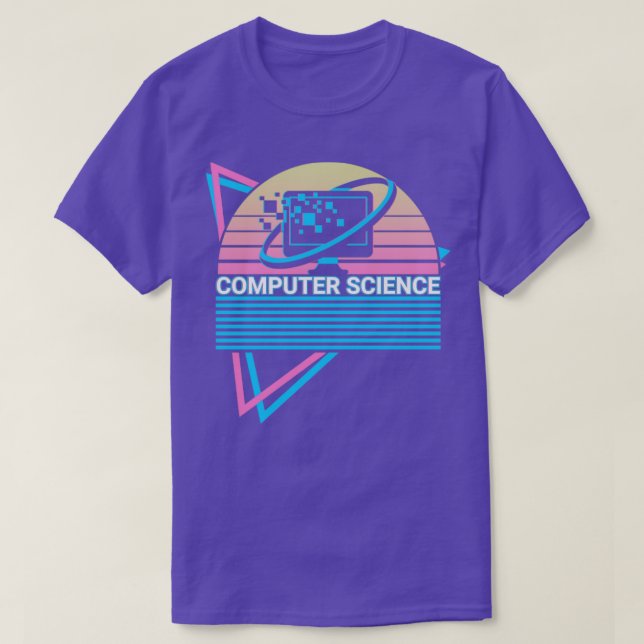 Retro der Computerwissenschaften T-Shirt (Design vorne)