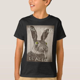 Retro, der F_ck ist Alice Funny Rabbit T-Shirt