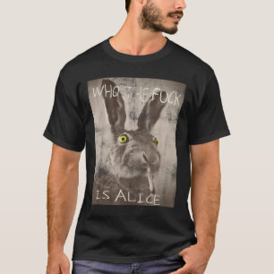 Retro, der Fick ist Alice Funny Rabbit T-Shirt