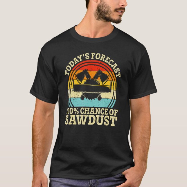 Retro der heutigen Prognose 100 Chance auf Schnitt T-Shirt (Vorderseite)