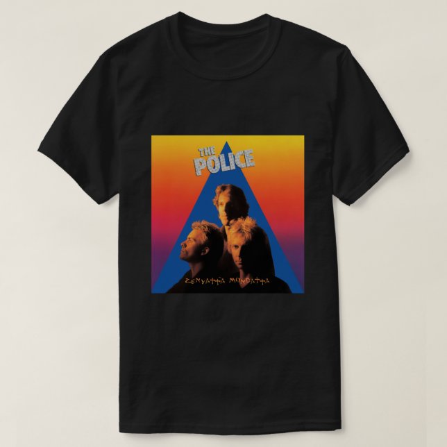 Retro der Police Band Usa Tour Liebe T-Shirt (Design vorne)