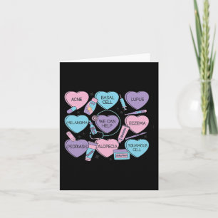 Retro Dermatologie Valentinstag Herz Candy Derm Karte