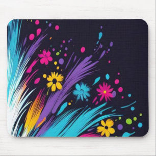 Retro-Design auf einem dicken Computermauspad aus Mousepad