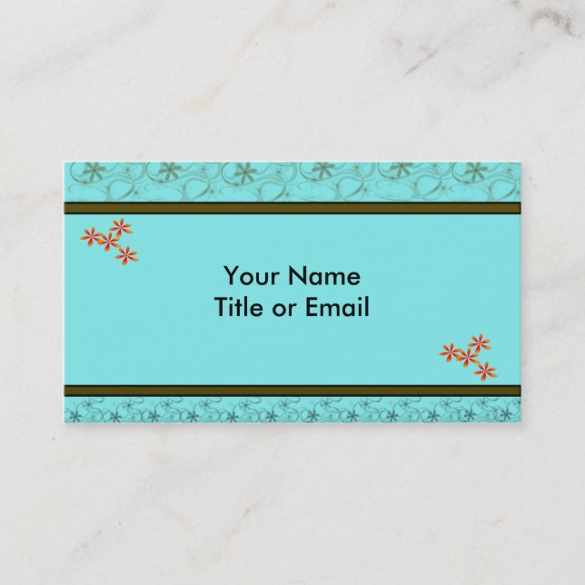 Retro Design Business Cards Visitenkarte (Vorderseite)