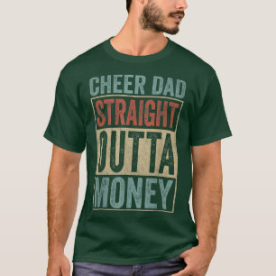 Retro Design Cheer Vater Unmittelbares Geld  T-Shirt