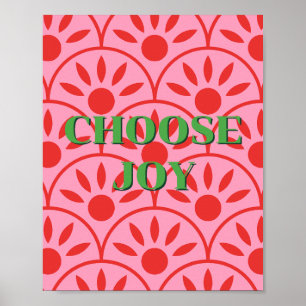 Retro-Design, Choose Joy Poster