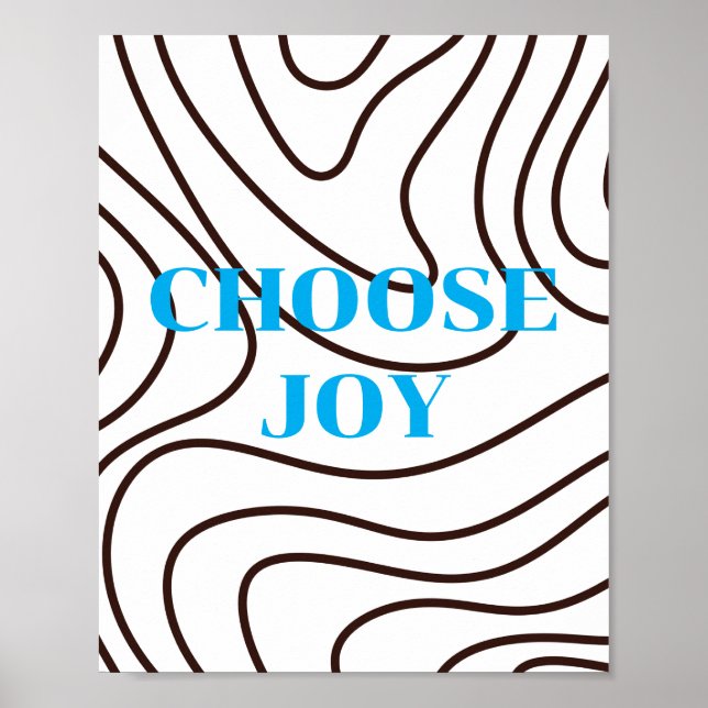 Retro-Design, Choose Joy Poster  (Vorne)