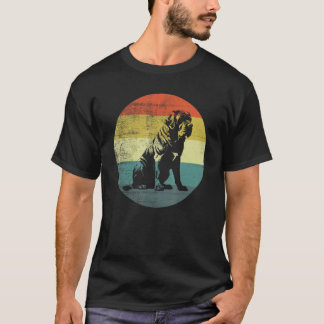 Retro Design English Mastiff Dog T-Shirt