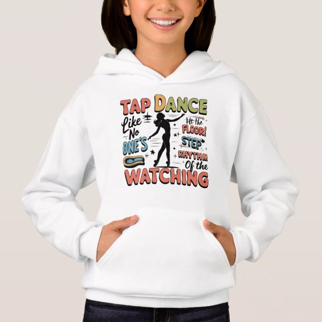 Retro-Design-Geschenk für Stepptänzer Hoodie (Vorderseite)