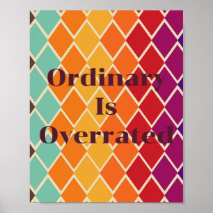 Retro-Design, Gewöhnlich ist überbewertet Poster