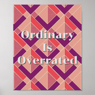 Retro-Design, Gewöhnlich ist überbewertet Poster