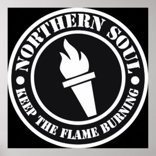 Retro-Design im Stil des nördlichen Souls Poster