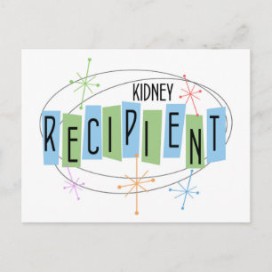 Retro Design Kidney Transplant Recipient Postkarte