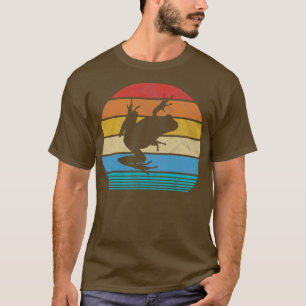Retro-Design mit Laubfrosch, vintage Kröte, Amphib T-Shirt