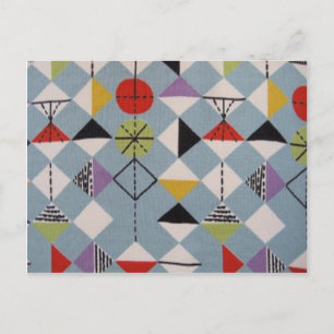 Retro-Designs der 50er Jahre Postkarte