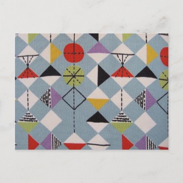 Retro-Designs der 50er Jahre Postkarte (Vorderseite)