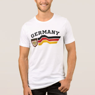 Retro Deutschland Weltmeisterschaft 1990 Tri-Blend Shirt