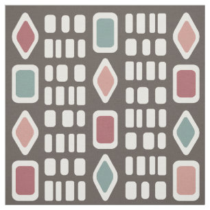 Retro Diamonds Rectangle, mehrfarbig 4 Stoff
