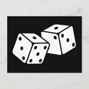Retro Dice Postkarte