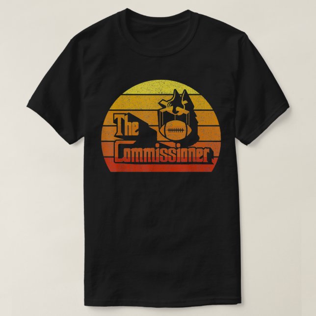 Retro Die Fantasy-Fußballkommission Vi T-Shirt (Design vorne)