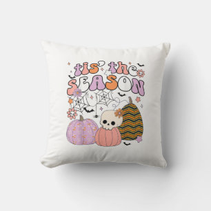 Retro Dies ist die Jahreszeit Pumpkin Halloween Sk Kissen