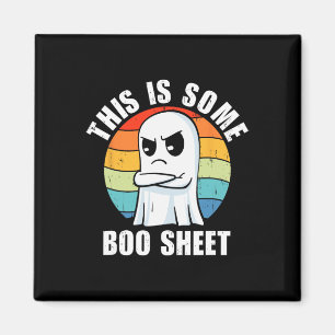 Retro Dies ist ein Boo-Blatt Niedliches Geisterhau Magnet