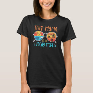 Retro diese Mama ist im Vacay-Modus Sonnenbrille S T-Shirt