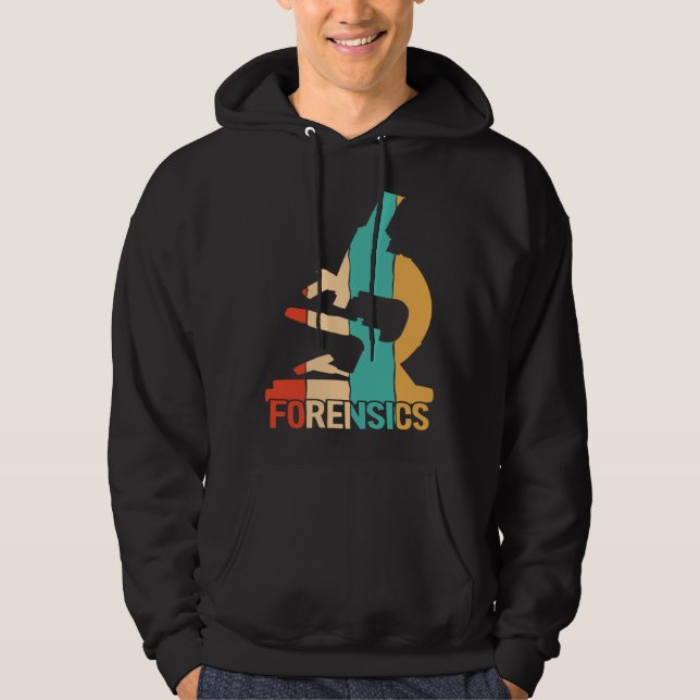 Retro Digital Forensics Science Forensic Scientist Hoodie (Vorderseite)