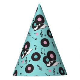 Retro Diner Birthday Party Hat - Sock Hop Ro Partyhütchen