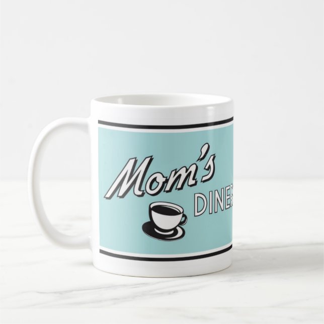 Retro Diner Coffee Tasse - Retro Design Trinkbehäl (Links)