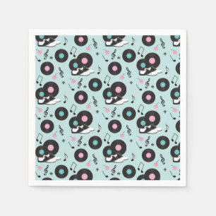 Retro Diner Geburtstagsparty Napkins - Sock Ho Serviette