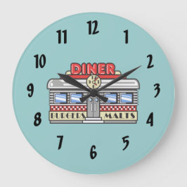 Retro DIner Große Wanduhr