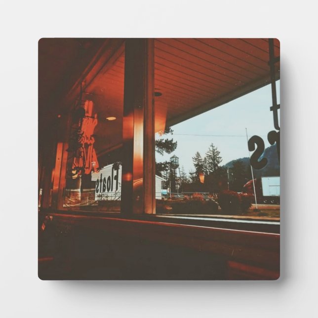 Retro Diner im Nordwestpazifik Fotoplatte (Vorderseite)