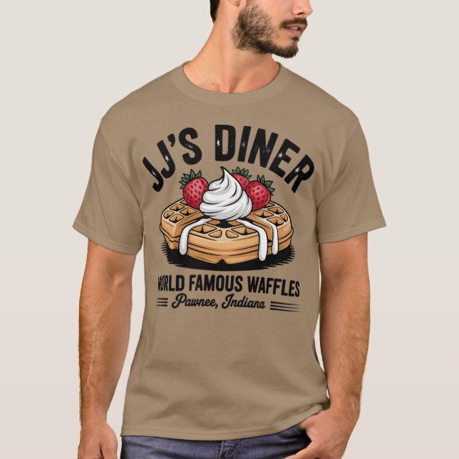 Retro Diner T - Shirt - "JJ's Diner World Famous W (Vorderseite)
