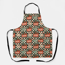 Retro-Diner-Weihnachtsbackstil Schürze