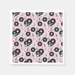 Retro Diner zum Geburtstag Napkins - Sock Hop Rock Serviette